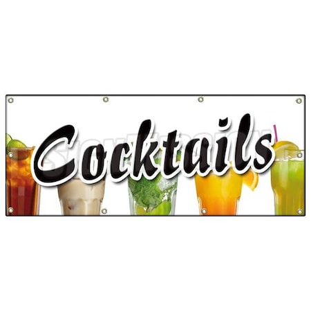 Signmission COCKTAILS BANNER SIGN all day 2 for 1 two for one beer bar happy drink B-96 Cocktails